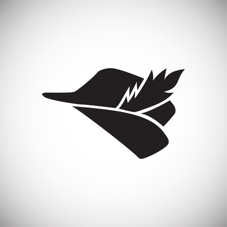 Hunters hat icon on white background for graphic and web design, Modern simple vector sign. Internet concept. Trendy symbol for website design web button or mobile appの写真素材