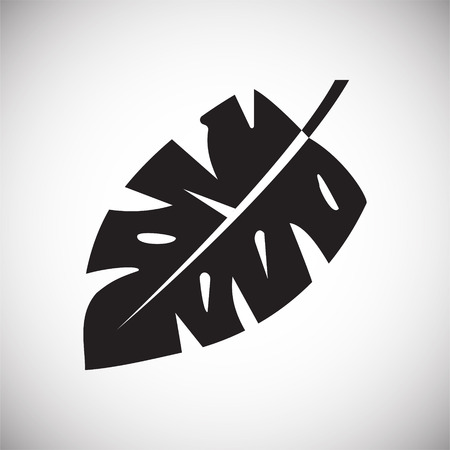 Tropic leaf on white background for graphic and web design, Modern simple vector sign. Internet concept. Trendy symbol for website design web button or mobile appのイラスト素材