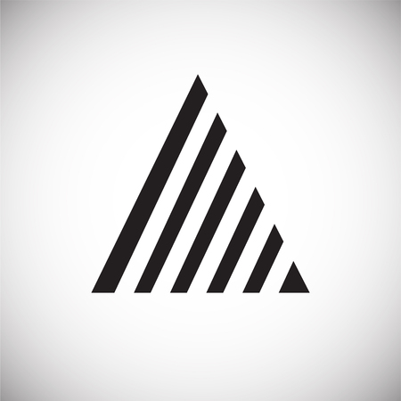 Mountain icon on white background for graphic and web design, Modern simple vector sign. Internet concept. Trendy symbol for website design web button or mobile appの写真素材