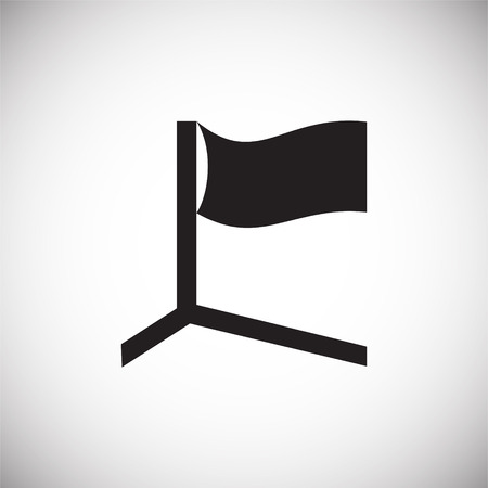 Soccer Flag icon on white background for graphic and web design, Modern simple vector sign. Internet concept. Trendy symbol for website design web button or mobile appのイラスト素材