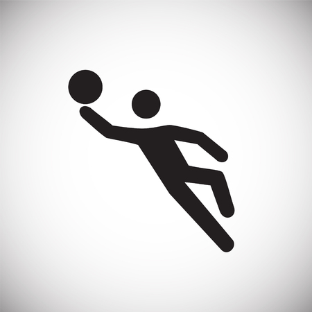 Soccer player icon on white background for graphic and web design, Modern simple vector sign. Internet concept. Trendy symbol for website design web button or mobile appのイラスト素材