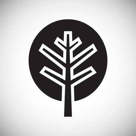 Tree icon on white background for graphic and web design, Modern simple vector sign. Internet concept. Trendy symbol for website design web button or mobile appのイラスト素材