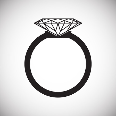 Ring icon on white background for graphic and web design, Modern simple vector sign. Internet concept. Trendy symbol for website design web button or mobile appのイラスト素材