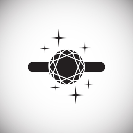 Ring icon on white background for graphic and web design, Modern simple vector sign. Internet concept. Trendy symbol for website design web button or mobile appのイラスト素材