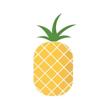 Pineapple on white background for graphic and web design, Modern simple vector sign. Internet...