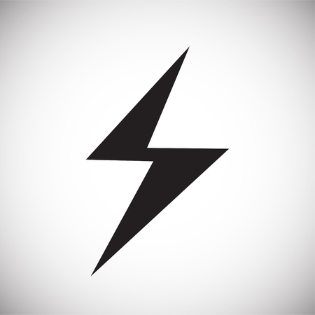 Lightning icon on white background for graphic and web design, Modern simple vector sign. Internet concept. Trendy symbol for website design web button or mobileのイラスト素材