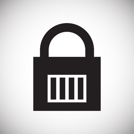 Lock icon on white background for graphic and web design, Modern simple vector sign. Internet concept. Trendy symbol for website design web button or mobile appのイラスト素材