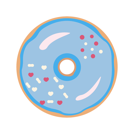 Donut on white background for graphic and web design, Modern simple vector sign. Internet concept. Trendy symbol for website design web button or mobile appのイラスト素材