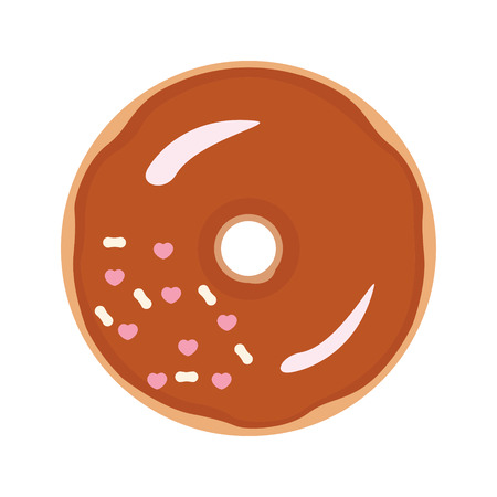 Donut on white background for graphic and web design, Modern simple vector sign. Internet concept. Trendy symbol for website design web button or mobile appのイラスト素材