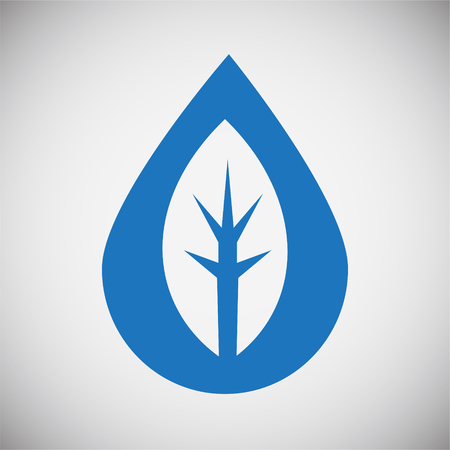 Water icon blue set on black background for graphic and web design, Modern simple vector sign. Internet concept. Trendy symbol for website design web button or mobile appのイラスト素材