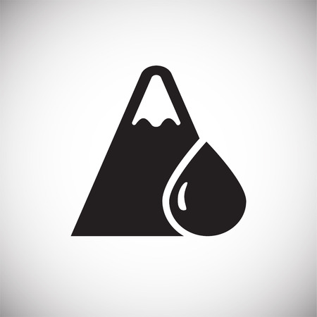 Water icon blue set on black background for graphic and web design, Modern simple vector sign. Internet concept. Trendy symbol for website design web button or mobile appのイラスト素材