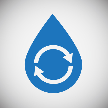 Water icon blue set on black background for graphic and web design, Modern simple vector sign. Internet concept. Trendy symbol for website design web button or mobile appのイラスト素材