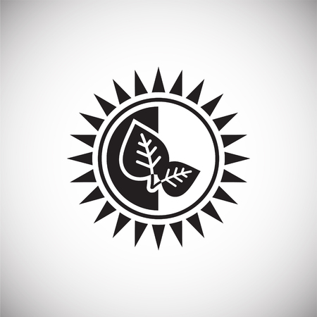 Environment ecology icon on white background for graphic and web design, Modern simple vector sign. Internet concept. Trendy symbol for website design web button or mobile appのイラスト素材