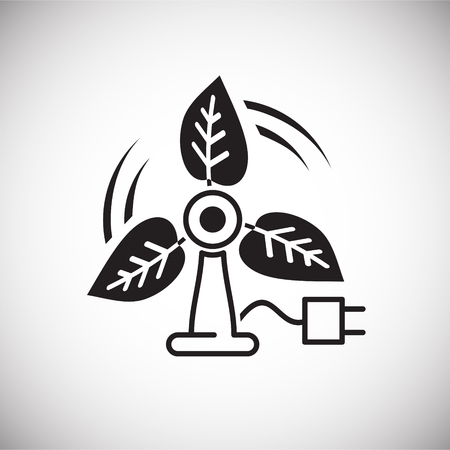 Ecology power source icon on white background for graphic and web design, Modern simple vector sign. Internet concept. Trendy symbol for website design web button or mobile appのイラスト素材