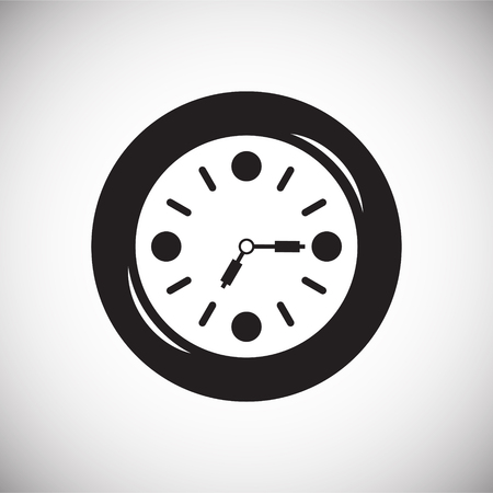 Time icon on white background for graphic and web design, Modern simple vector sign. Internet concept. Trendy symbol for website design web button or mobile appのイラスト素材
