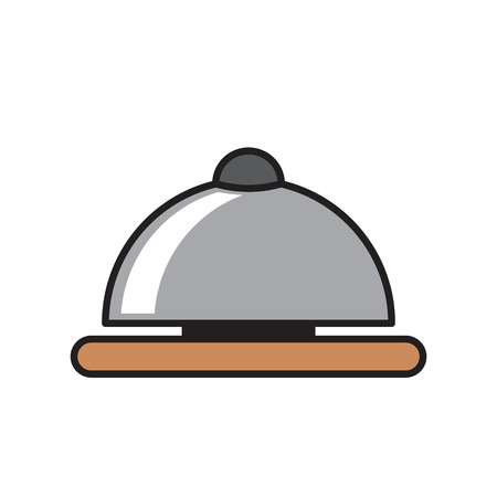Hotel ring color outline icon on white background for graphic and web design, Modern simple vector sign. Internet concept. Trendy symbol for website design web button or mobile appのイラスト素材