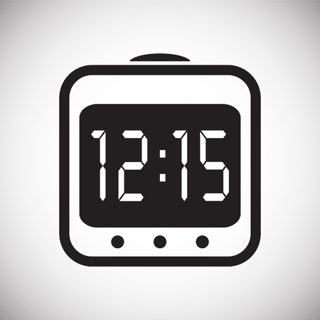 Time icon on white background for graphic and web design, Modern simple vector sign. Internet concept. Trendy symbol for website design web button or mobile appのイラスト素材