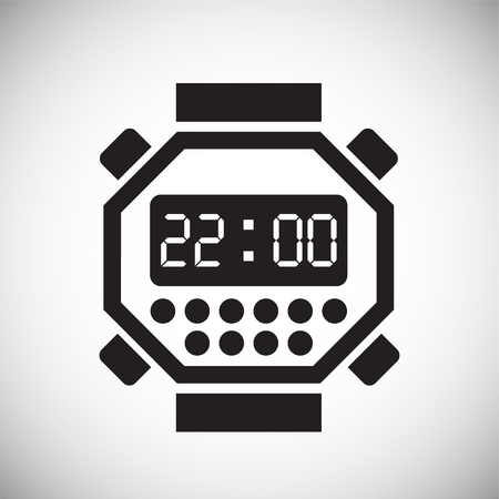 Time icon on white background for graphic and web design, Modern simple vector sign. Internet concept. Trendy symbol for website design web button or mobile appのイラスト素材