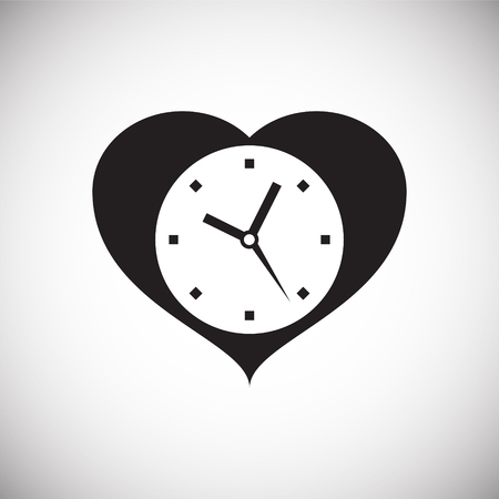 Time icon on white background for graphic and web design, Modern simple vector sign. Internet concept. Trendy symbol for website design web button or mobile appのイラスト素材