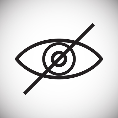 Eye icon on white background for graphic and web design, Modern simple vector sign. Internet concept. Trendy symbol for website design web button or mobile appのイラスト素材