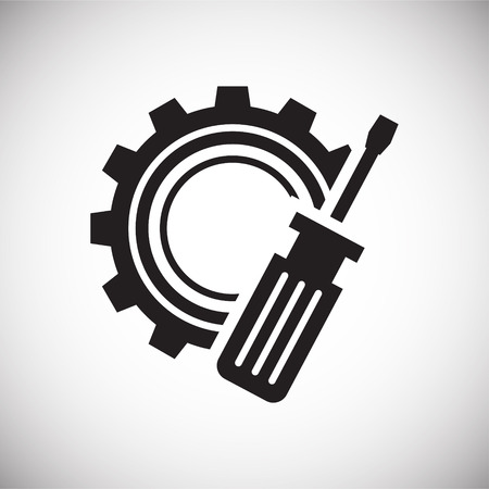 Construction icon on white background for graphic and web design, Modern simple vector sign. Internet concept. Trendy symbol for website design web button or mobile appのイラスト素材