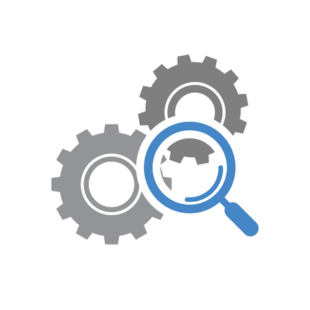 Researc icon on white background for graphic and web design, Modern simple vector sign. Internet concept. Trendy symbol for website design web button or mobile appのイラスト素材