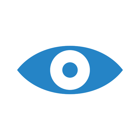 Eye icon on white background for graphic and web design, Modern simple vector sign. Internet concept. Trendy symbol for website design web button or mobile appのイラスト素材