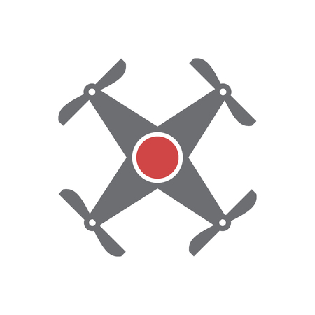 Drone icon on white background for graphic and web design, Modern simple vector sign. Internet concept. Trendy symbol for website design web button or mobile appのイラスト素材