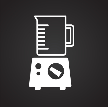 Blender icon on black background for graphic and web design, Modern simple vector sign. Internet concept. Trendy symbol for website design web button or mobile appのイラスト素材