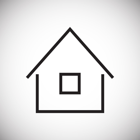 Home icon on white background for graphic and web design, Modern simple vector sign. Internet concept. Trendy symbol for website design web button or mobile appのイラスト素材
