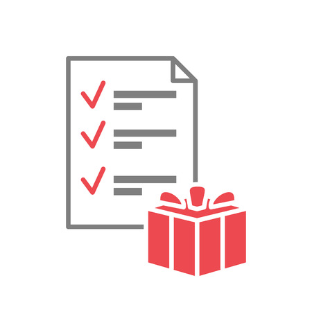 Online shopping list icon on white background for graphic and web design, Modern simple vector sign. Internet concept. Trendy symbol for website design web button or mobile appのイラスト素材