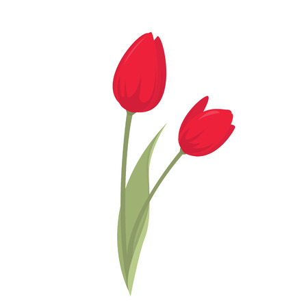 Tulip on white background for graphic and web design, Modern simple vector sign. Internet concept. Trendy symbol for website design web button or mobile appのイラスト素材