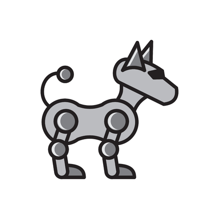 Bot icon on white background for graphic and web design, Modern simple vector sign. Internet concept. Trendy symbol for website design web button or mobile appのイラスト素材