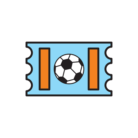 Soccer ticket icon on white background for graphic and web design, Modern simple vector sign. Internet concept. Trendy symbol for website design web button or mobile appの写真素材