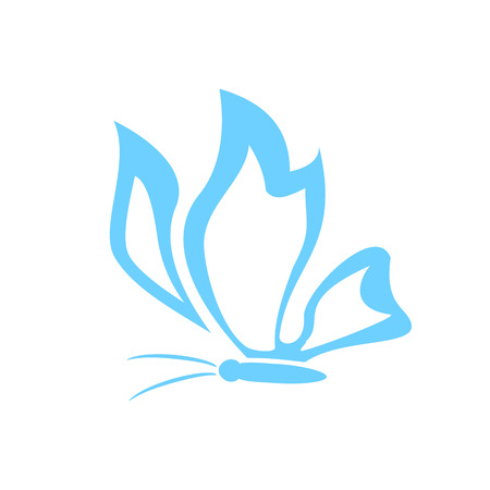 Butterfly icon on white background for graphic and web design, Modern simple vector sign. Internet concept. Trendy symbol for website design web button or mobile appのイラスト素材