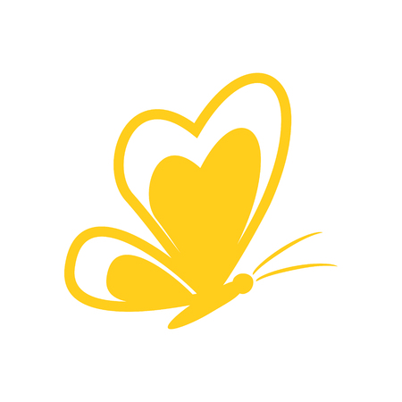 Butterfly icon on white background for graphic and web design, Modern simple vector sign. Internet concept. Trendy symbol for website design web button or mobile appのイラスト素材