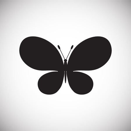 Butterfly icon on white background for graphic and web design, Modern simple vector sign. Internet concept. Trendy symbol for website design web button or mobile appのイラスト素材