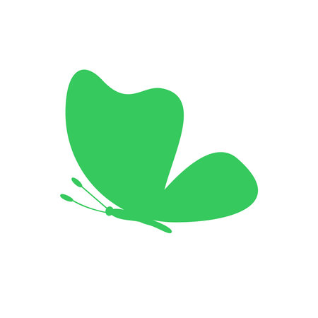 Butterfly icon on white background for graphic and web design, Modern simple vector sign. Internet concept. Trendy symbol for website design web button or mobile appのイラスト素材