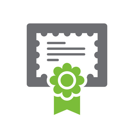 Diploma icon on white background for graphic and web design, Modern simple vector sign. Internet concept. Trendy symbol for website design web button or mobile appのイラスト素材
