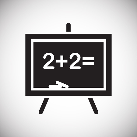 Blackboard icon on white background for graphic and web design, Modern simple vector sign. Internet concept. Trendy symbol for website design web button or mobile appのイラスト素材