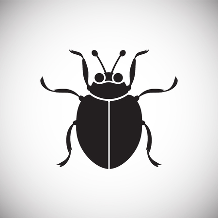 Bug Insect icon on white background for graphic and web design, Modern simple vector sign. Internet concept. Trendy symbol for website design web button or mobile appのイラスト素材