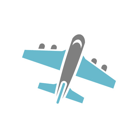 Airplane icon on white background for graphic and web design, Modern simple vector sign. Internet concept. Trendy symbol for website design web button or mobile appの写真素材