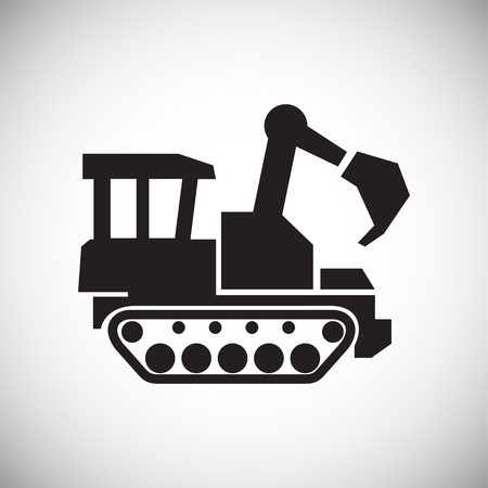 Dozer icon on white background for graphic and web design, Modern simple vector sign. Internet concept. Trendy symbol for website design web button or mobile appの写真素材