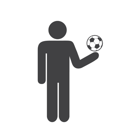 Football fan icon on white background for graphic and web design, Modern simple vector sign. Internet concept. Trendy symbol for website design web button or mobile appのイラスト素材