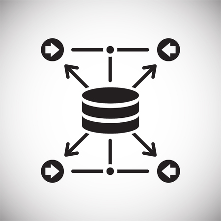 Data analysys icon on white background for graphic and web design, Modern simple vector sign. Internet concept. Trendy symbol for website design web button or mobile appのイラスト素材