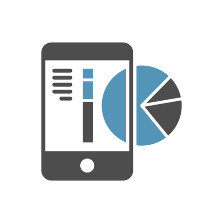 Data analysys icon on white background for graphic and web design, Modern simple vector sign. Internet concept. Trendy symbol for website design web button or mobile appのイラスト素材