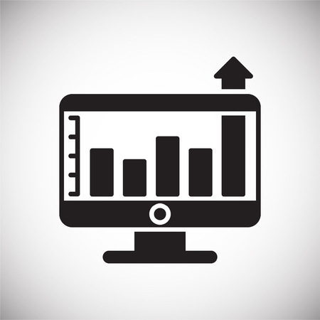 Data analysys icon on white background for graphic and web design, Modern simple vector sign. Internet concept. Trendy symbol for website design web button or mobile appのイラスト素材