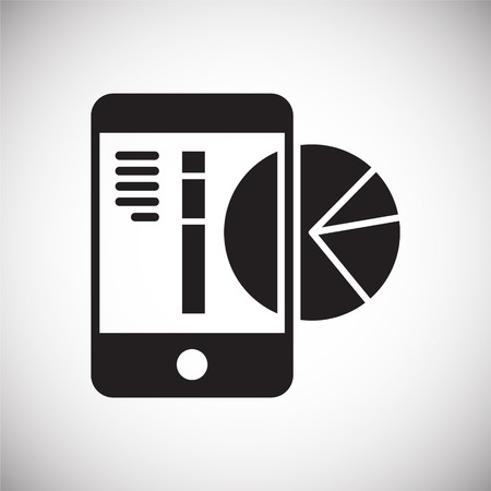 Data analysys icon on white background for graphic and web design, Modern simple vector sign. Internet concept. Trendy symbol for website design web button or mobile appのイラスト素材