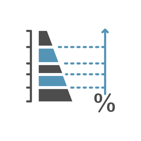 Data analysys icon on white background for graphic and web design, Modern simple vector sign. Internet concept. Trendy symbol for website design web button or mobile appのイラスト素材