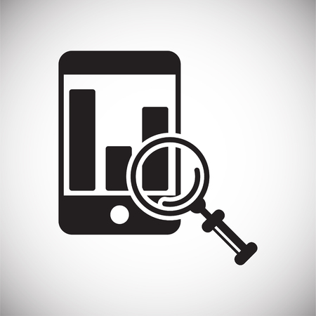 Data analysys icon on white background for graphic and web design, Modern simple vector sign. Internet concept. Trendy symbol for website design web button or mobile appのイラスト素材